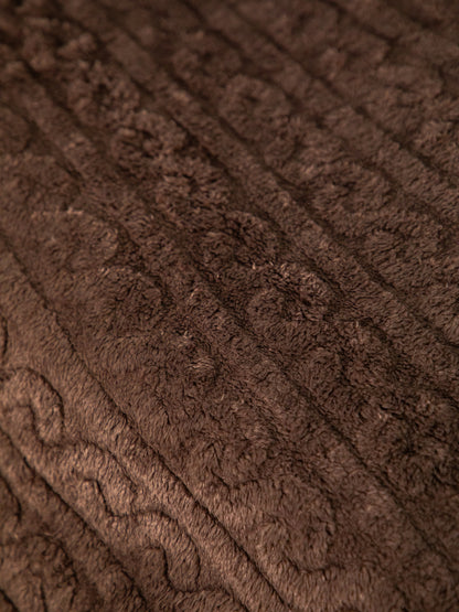 Dark Brown Fur AC Room 300 GSM Double Bed Comforter 90x108