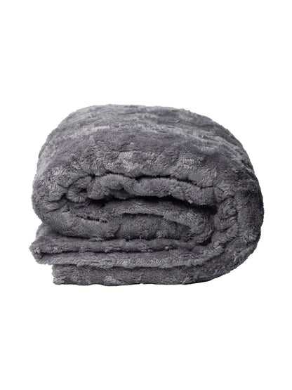 Grey Fur AC Room 300 GSM Double Bed Comforter 90x108