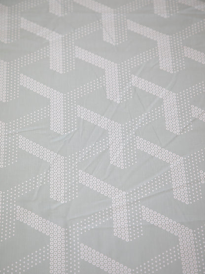 Light Teal 100% Cotton Bedsheet With Pillow Covers