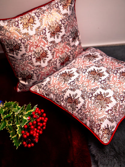 Multi Color Polyester  Printed Square Cushion Cover