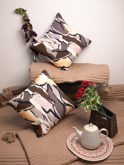 Set Off 2 Multicolor Cotton Square Cushion Cover