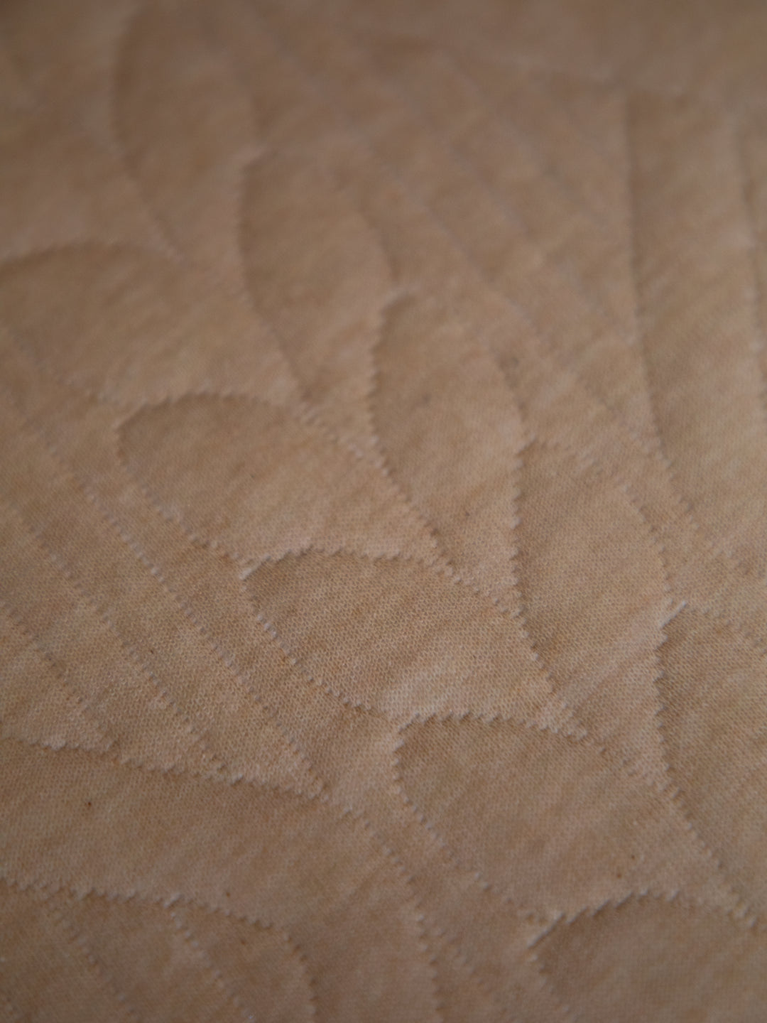 Cream Textured  Cotton Double Bedcover With 2 Pillow Covers