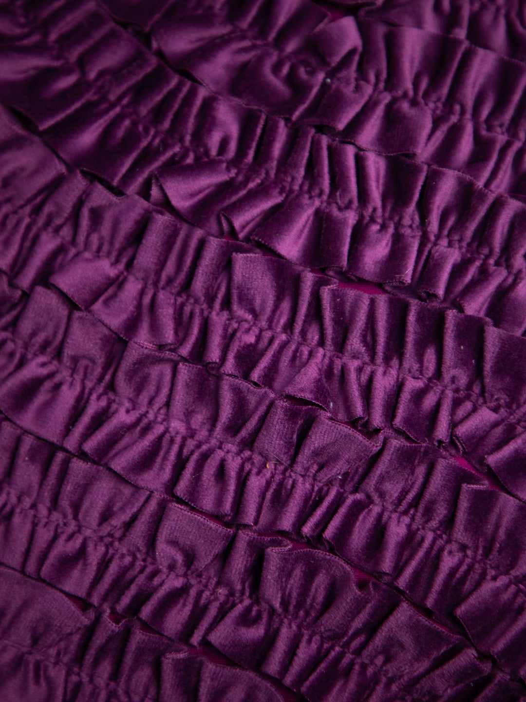 Dark Purple Designer Velvet Square Cushion Cover