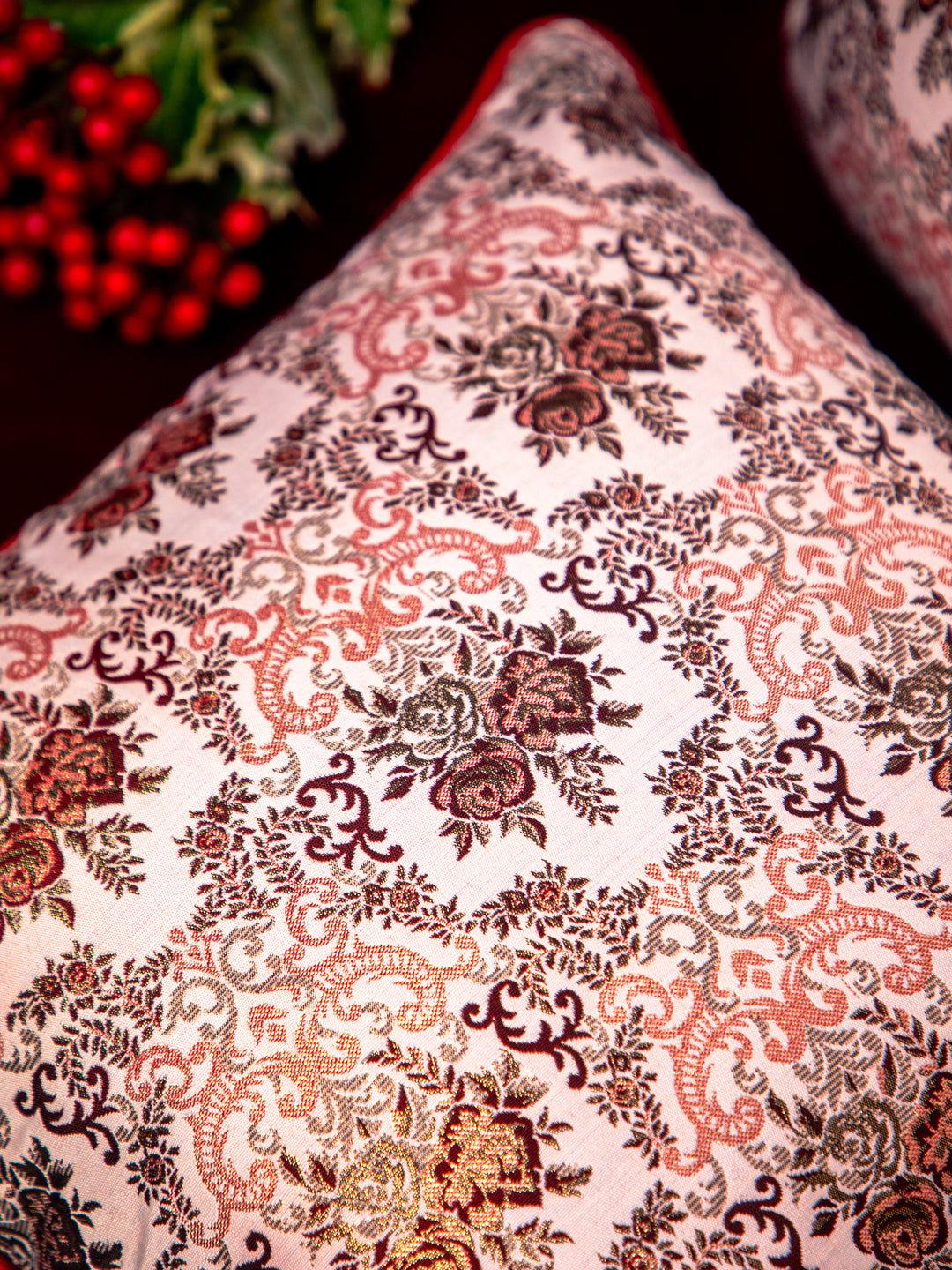 Multi Color Polyester  Printed Square Cushion Cover