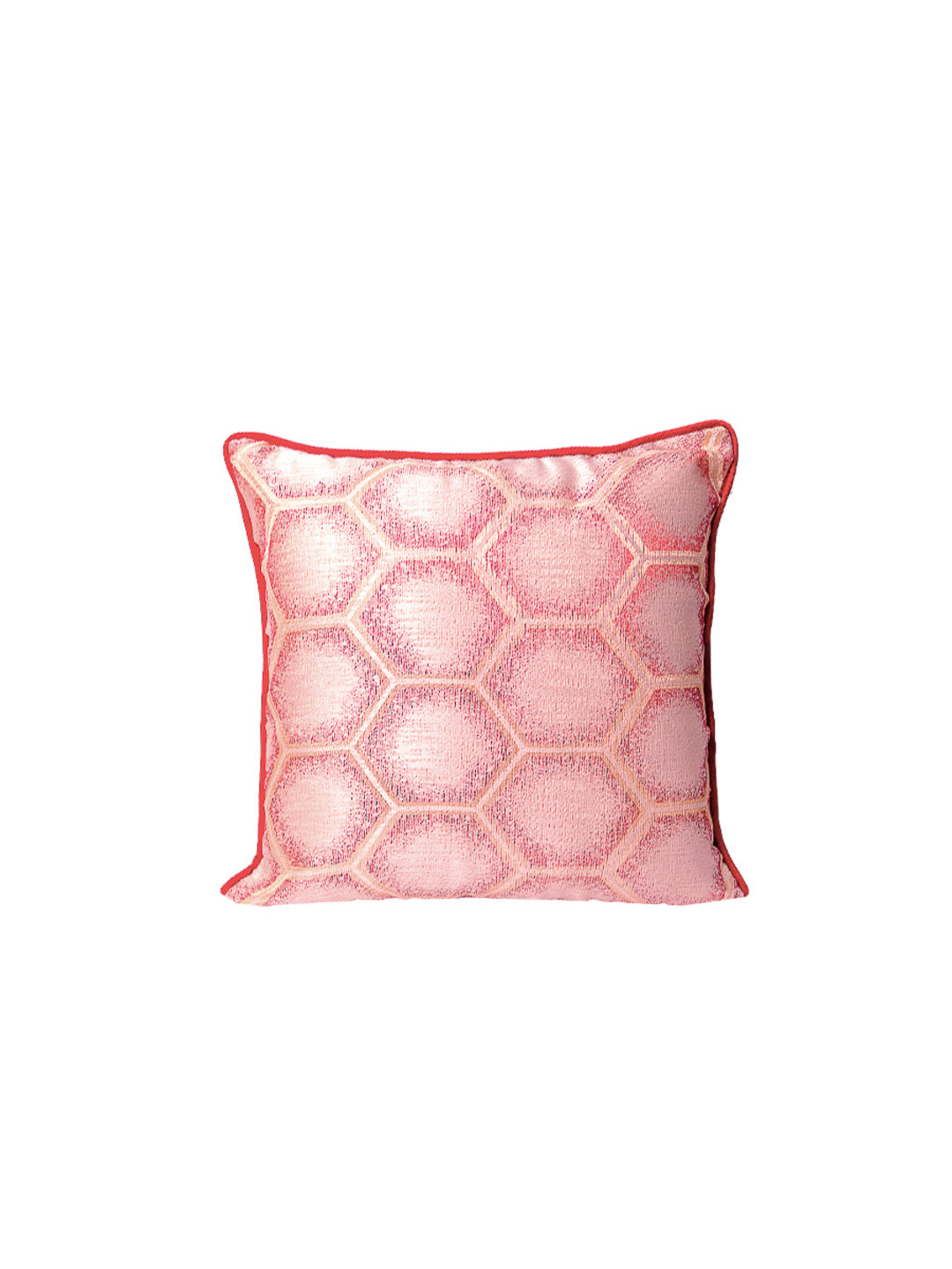 Light Pink Set Of 5 Printed Square Cushion Covers
