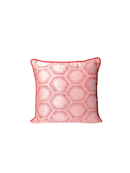 Light Pink Set Of 5 Printed Square Cushion Covers