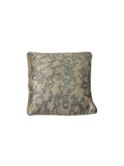 Beige Textured Set Of 5 Foil Printed Square Cushion Covers