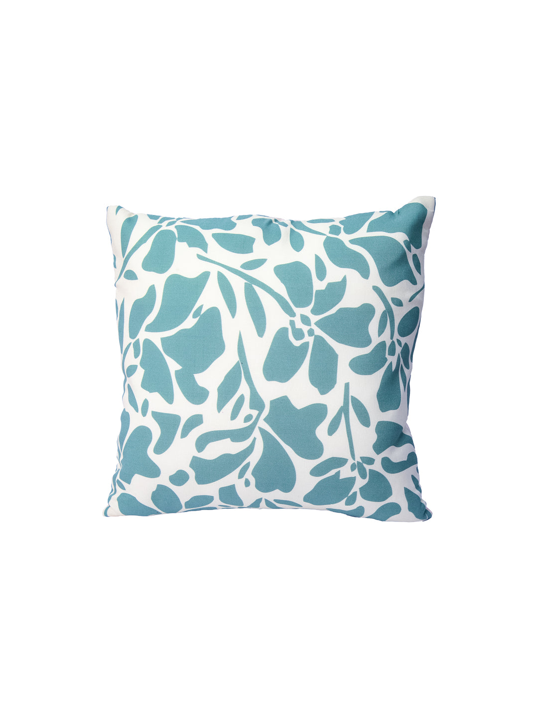 Teal And White Cotton Square Cushion Cover Set Off 2