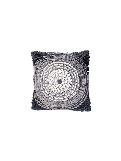 Black And Grey Handmade &nbsp;Square Cushion Cover