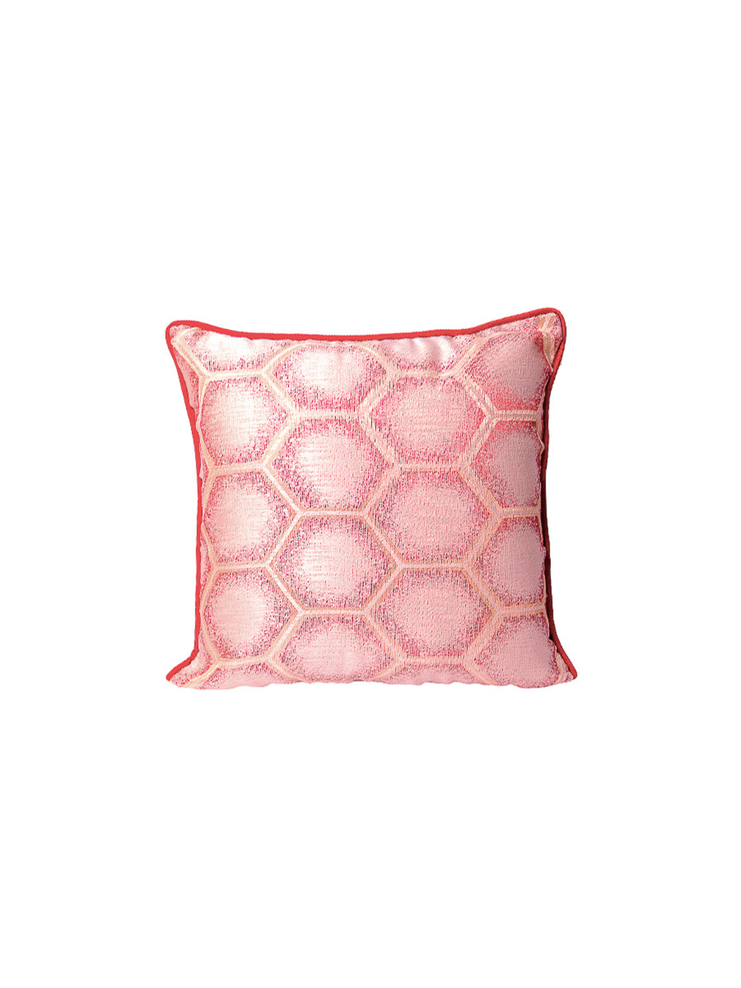 Red Set Of 5 Printed Square Cushion Covers