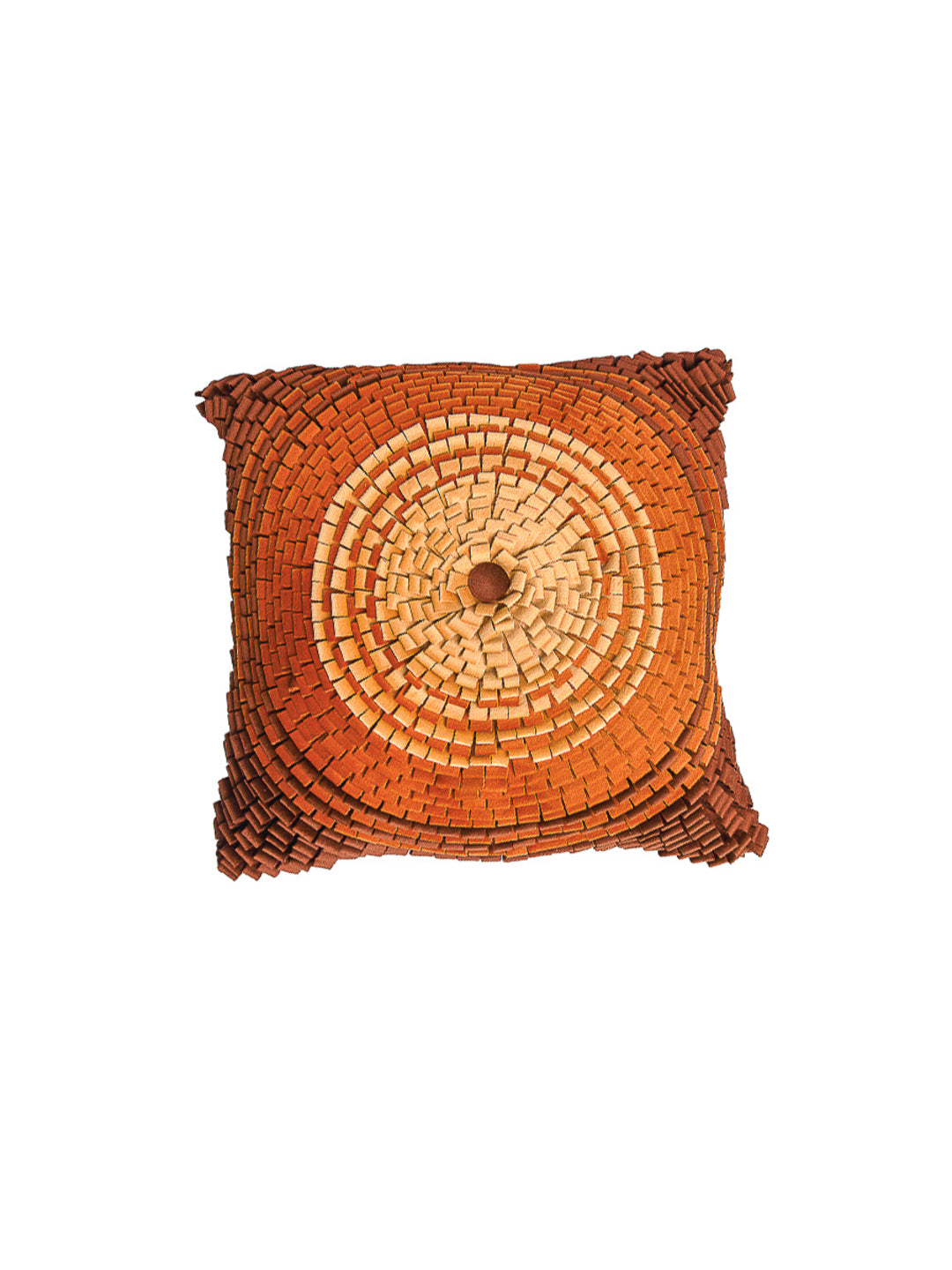 Rust Handmade  Square Cushion Cover