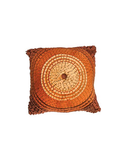 Rust Handmade  Square Cushion Cover