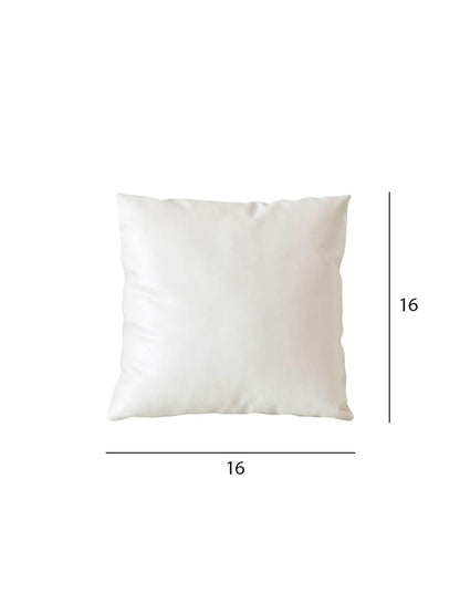 Beige And White Handloom &nbsp;Square Cushion Cover