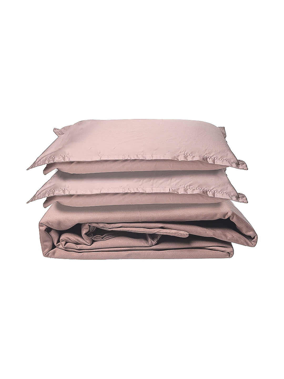 Tan Almod Solid &nbsp;100% Cotton King Bedsheet With Pillow Covers